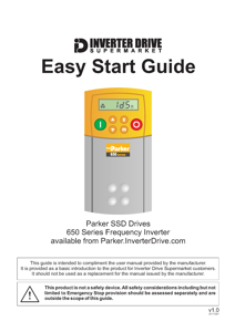 Parker 650 Easy Start Guide