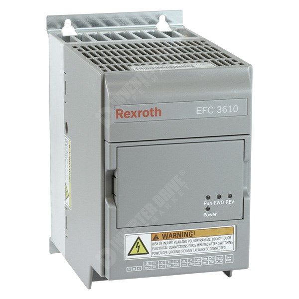 Photo of Bosch Rexroth EFC3610 0.75kW 230V 1ph to 3ph AC Inverter Drive, HMI, DBr, C3 EMC